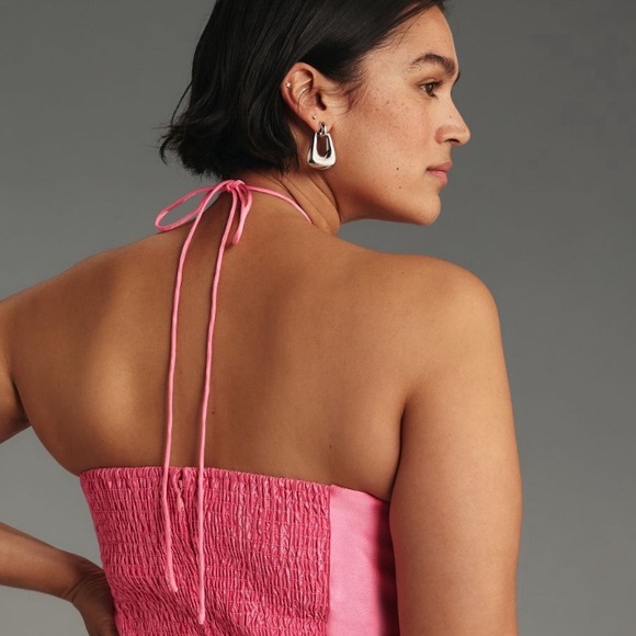 Anthropologie Hutch Bow Halter Slim Mini Dress - Picture 8 of 15